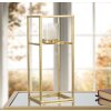 Mauro Ferretti Supporto a Candela Elegante 15x15x35 cm dorato