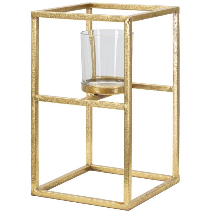 Mauro Ferretti Portacandele Elegant oro 15x15x25 cm