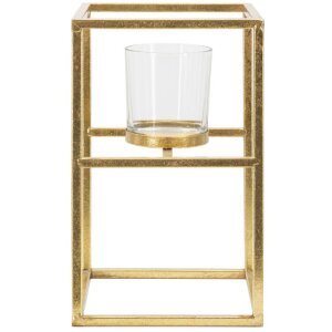 Mauro Ferretti Portacandele Elegant oro 15x15x25 cm