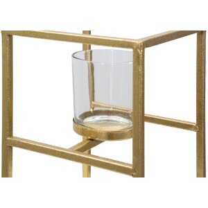 Mauro Ferretti Portacandele Elegant oro 15x15x25 cm