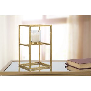 Mauro Ferretti Portacandele Elegant oro 15x15x25 cm