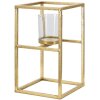 Mauro Ferretti Portacandele Elegant oro 15x15x25 cm
