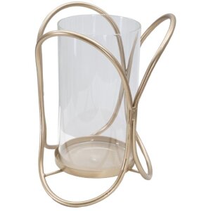 Mauro Ferretti Portacandele Glox Scuro Ø16x21.5cm bronzo