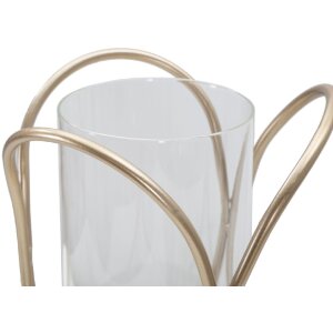 Mauro Ferretti Portacandele Glox Scuro Ø16x21.5cm bronzo