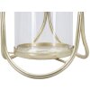 Mauro Ferretti Portacandele Glox Ø16x21.5cm oro vetro moderno