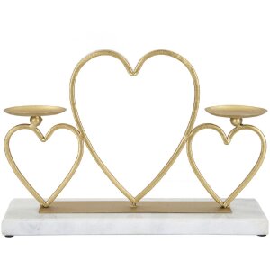 Mauro Ferretti Candeliere a Cuore per 2 Candele 30x9x20...