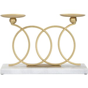 Mauro Ferretti Candeliere Infinito per 2 candele 30x9x20...
