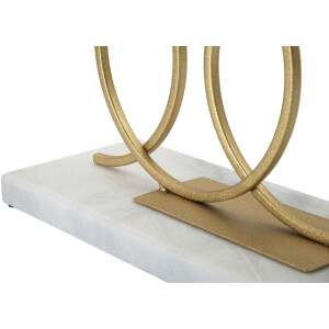 Mauro Ferretti Candeliere Infinito per 2 candele 30x9x20 cm oro