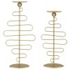 Mauro Ferretti Candeliere Alid – Set da 2 25x16x51 cm & 20x16x43 cm oro