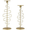 Mauro Ferretti Candeliere Alid – Set da 2 25x16x51 cm & 20x16x43 cm oro