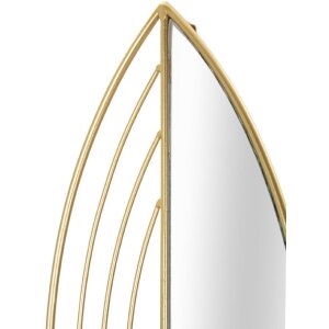 Portacandele da parete Foglia Mauro Ferretti – Set da 2 18x13x41 cm & 15x13x35 cm oro