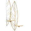 Mauro Ferretti Candeliere a foglia per 5 candele 66x14x56 cm oro