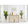 Mauro Ferretti Candeliere a foglia per 5 candele 66x14x56 cm oro