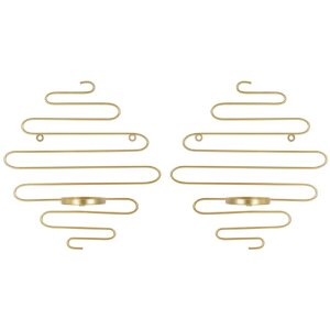 Mauro Ferretti Candeliere da parete Alid set di 2 33x10x34 cm oro