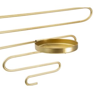 Mauro Ferretti Candeliere da parete Alid set di 2 33x10x34 cm oro