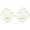 Mauro Ferretti Candeliere da parete Alid set di 2 33x10x34 cm oro