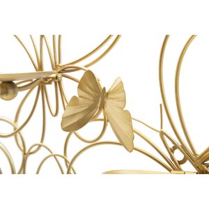 Mauro Ferretti Candeliere a parete a farfalla 3 luci 61x12x34 cm oro
