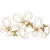 Mauro Ferretti Candeliere a parete a farfalla 3 luci 61x12x34 cm oro