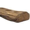 Mauro Ferretti Candeliere in teak 4 luci 51x14x6 cm marrone
