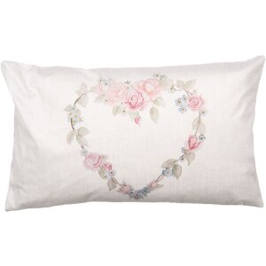 Clayre & Eef SLF36 Copricuscino 30x50 cm Beige Rose...