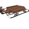 Slitta decorativa in legno e ferro marrone 71x39x14 cm stile vintage di Clayre & Eef