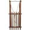 Clayre & Eef Slitta decorativa in legno marrone 80x37x20 cm Decorazione natalizia vintage