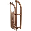 Clayre & Eef Slitta decorativa in legno marrone 80x37x20 cm Decorazione natalizia vintage