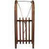 Clayre & Eef Slitta decorativa in legno marrone 80x37x20 cm Decorazione natalizia vintage