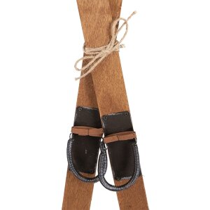 Clayre & Eef Decorazione Sci Set 2 Legno Marrone...