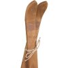 Clayre & Eef Decorazione Sci Set 2 Legno Marrone Ferro 60 cm Stile Vintage Retro