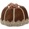 Clayre & Eef Decorazione Torta Marrone-Oro Ø15x10 cm