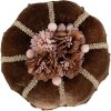 Clayre & Eef Decorazione Torta Marrone-Oro Ø15x10 cm