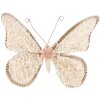 Clayre & Eef Decorazione Farfalla Beige 30x3x24 cm