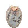 Clayre & Eef Decorazione da appendere Blu uovo 21x4x30 cm Look Vintage