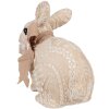 Coniglio decorativo Clayre & Eef Beige 26x15x23 cm Decorazione pasquale in stile country