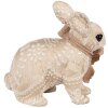 Coniglio decorativo Clayre & Eef Beige 26x15x23 cm Decorazione pasquale in stile country