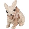 Coniglio decorativo Clayre & Eef Beige 26x15x23 cm Decorazione pasquale in stile country