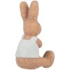 Coniglio decorativo Clayre & Eef con ravanello marrone 10x10x19 cm