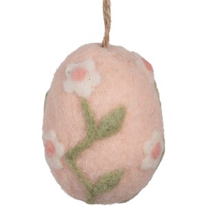 Clayre & Eef Decorazione da appendere rosa uovo verde...