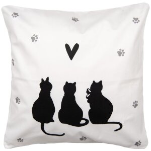 Copri cuscino Clayre & Eef motivo gatto 45x45 cm...