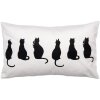 Copri cuscino Clayre & Eef PWS36-1 30x50 cm motivo gatto bianco nero