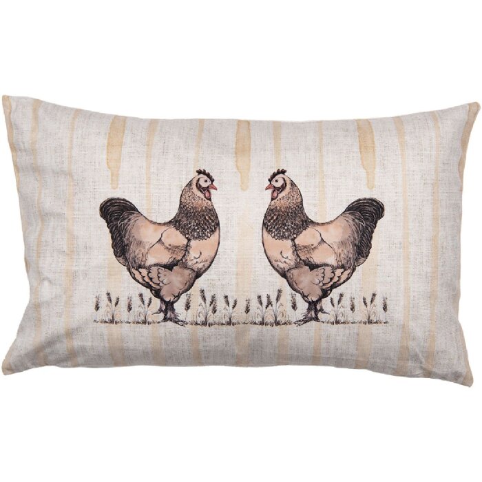 Coperta per cuscino RFL36 30x50 cm beige marrone Clayre & Eef