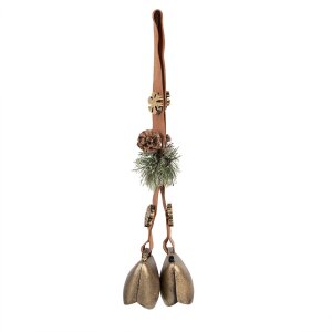 Campanello Clayre & Eef in stile country marrone verde 8x12x50 cm
