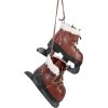 Clayre & Eef Decorazione da appendere Pattini da ghiaccio Rosso 14x12x40 cm Retro Natale