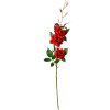 Clayre & Eef ramo decorativo petali di rosa rossa 83 cm rosso verde
