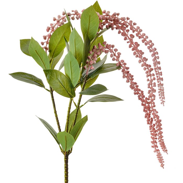 Clayre & Eef 5PL0165 Fiore artificiale rosa verde 73 cm