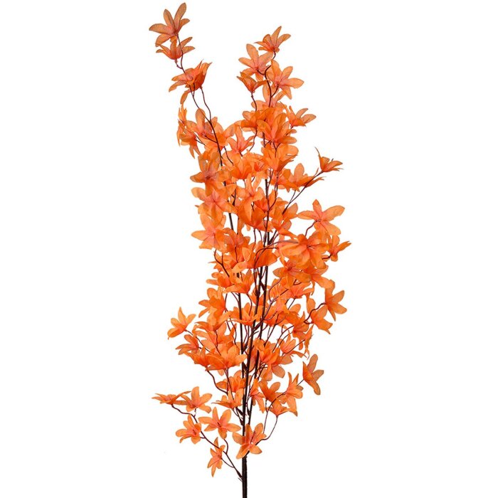 Clayre & Eef fiori decorativi di ramo arancione 110 cm fiore artificiale in plastica