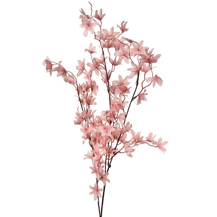 Clayre & Eef Ramo decorativo Fiori Rosa 110 cm Plastica