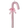 Targhetta natalizia Clayre & Eef candy cane rosa bianco 17x5x56 cm