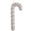 Clayre & Eef 66105 Etichetta natalizia bastoncino di zucchero bianco rosso 8x3x17 cm
